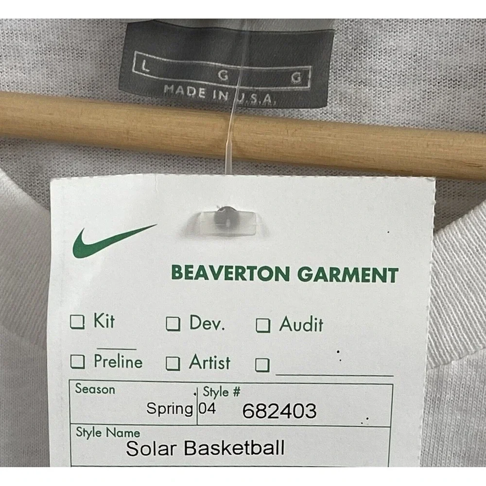 RARE Nike Sky Solar Basketball Shirt Mens L VTG Strike off Sample Tee USA NOS